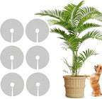 6 Pcs 11.8 Inch Plant Pot Grids-Pot Soil Cover from Cats, Indoor Plant Protector from Animals, Cuttable Flower Pots Cover to Keep Dogs Out