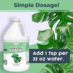 Monstera Plant Food – Liquid Fertilizer for Bigger Split Leaves, Lush Growth & Strong Roots, 1 Gallon