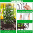 5 Pack Plant Protector from Animals, 24x12 inch Wire Plant Cages Mesh Plant Cage Garden Plant Protector, Sturdy Bunny Barricades Chicken Wire Cloche Plant Protectors for Keeping Bunny Animals Out