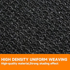 90% Shading Rate 10'x12' Black Shade Cloth,UV Resistant Durable Mesh Tarp with Grommets&Reinforced Edges, Shade Net Using for Plants Cover, Greenhouse, Dog Kennel, Patio, Chicken House