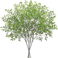 CEWOR 4pcs Artificial Plants Fake Greenery Branches for Vase, 43.3 Inch Green Nandina Long Steams for Tall Vase, Fake Plants Spring Stems for Wedding Garden Office Home Décor