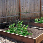 AGTEK 2 Packs 18" x 46" Foldable Cucumber Trellis with Zip Ties Plant Support A Frame Metal Trellis for Cucumber, Climbing Plants, Vegetable Flowers
