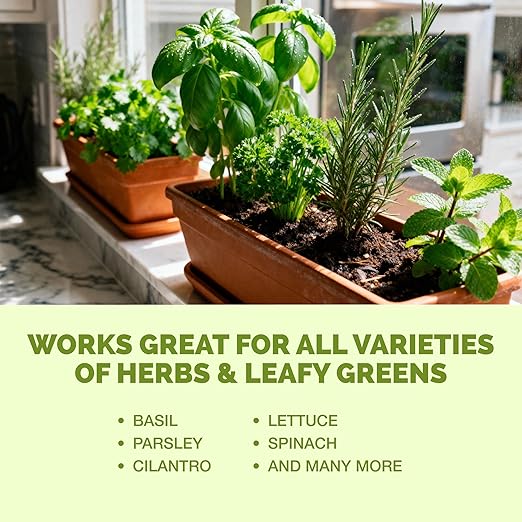 Herb Plant Food – Liquid Fertilizer for All Edible Herbs, Supports Faster Growth, Lush Leaves & Better Flavor, 32oz