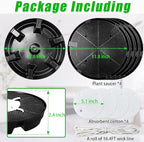 4 Pcs Self-Watering Fabric Pot Base, Auto-Irrigation System Plant Saucer for 5 Gallon Fabric Pots, Auto Watering Plant Water Tray Self Watering System for Indoor Greenhouses Grow Tents Gardens