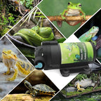 Reptile Misting System with Timer, 6 Adjustable-Joint Nozzles, Self-Priming Pump, Quiet Fine Mist for Chameleons, Geckos, Frogs & Terrariums