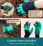 Heavy Duty Gardening Tools with Potting Mat- Gardening Gifts for Women, Men, Mom, Dad - Durable, Ergonomic Garden Tools Set