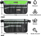 IRONLAND Bucket Tool Organizer Fit 3.5-5 Gallon Bucket, 51 Pockets, Bucket Tool Caddy Organization for Garden, Construction, Carpenter, Electrician, Builder Green & Black