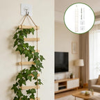Extra Tall 6ft Wooden Ladder Trellis for Climbing Plants - Sturdy Indoor/Outdoor Plant Support,Easy Assembly & Space-Saving Vertical Garden Decor for Potted Plants, Vines, Pothos, Monstera