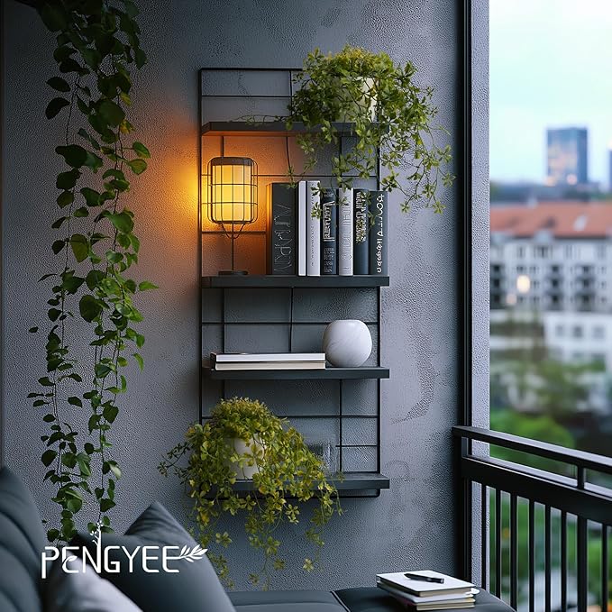 3 Packs Fake Hanging Plants with White Pots, 13" Artificial Hanging Plants for Wall Decor, Fake Plants Mandala Vine Indoor/Outdoor for Home Bathroom Bedroom Kitchen Office Room Decor