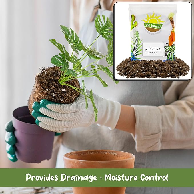 Soil Sunrise Monstera Houseplant Potting Soil Mix (30 Quarts) Custom Blend for Growing and Repotting