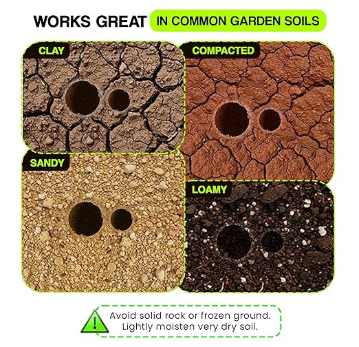 2pk Auger Drill Bit for Planting with Gloves (1.6 x 16 Inch & 3.5 x 16 Inch Set) - Heavy Duty Garden Spiral and Bulb Planter Tool for Digging Holes - Compatible with 3/8 Inch Hex Drive