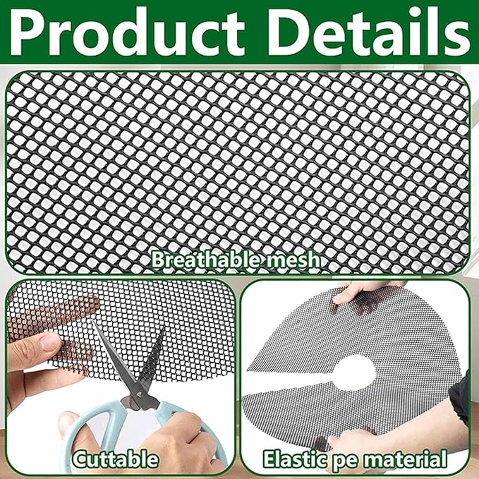 Adjustable Garden Protector Pet Proof Anti Digging with Cut Option Polyethylene Indoor Outdoor Use Adjustable Pot Protector
