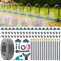 360° Adjustable Drip Irrigation System 100FT,5/16" Garden Watering Kit with 16 Copper Nozzles,82Pcs Drip Irrigation Kit，Automatic Misting Sprinkler System for,Raised Bed, Patio, Lawn & Yard Care