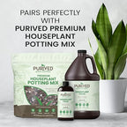 Purived 1gal All-Purpose Liquid Plant Fertilizer - Makes 320 Gallons, for Indoor Houseplants, All-Natural, Groundwater Safe, Made in USA