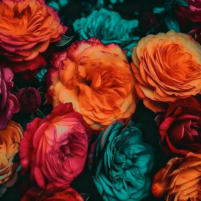 200+ Rare Rose Seeds for Planting, Mixed Color Perennial Shrub Hybrid Rose Flower Seed, Non-GMO Heirloom Flower Seeds for Garden Home