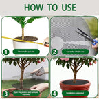 4 Pcs 11.8 Inch Plant Pot Grids, Indoor Plant Pot Soil Guard for Outdoor Garden Plant Protection, Cuttable Plant Pot Soil Covers Protectors from Animals