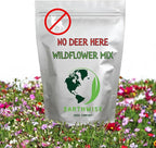 Earthwise No Deer Here Wildflower Seed Mix – Deer-Resistant Seeds, Easy Grow, Colorful Blooms, Drought Tolerant, Pollinator Friendly, Pet Safe, Organic, Chemical-Free – Covers Up to 1,500 sq ft, 1 lb