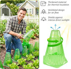 Pack 20 Garden Cloches for Plants, Reusable Bell Plant Cover with Metal Stakes, Plant Protection Cloches for Potted Plants/Seedlings,Protect Plants from Sun,Birds, Frost