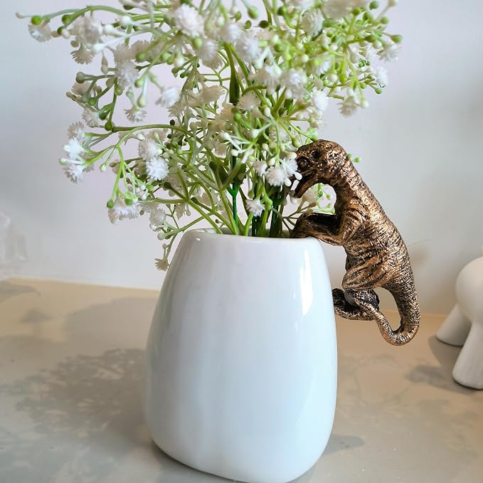 Decorative Dinosaur Statue Plant Hanger - Cute Animal Pots for Plants, Plant Buddy Ornament Hangers for Hanging Plants