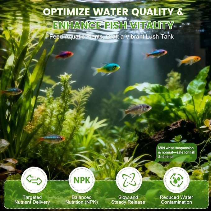 Root Tabs, Aquarium Plant Fertilizer, Aquarium Water Care Tabs, 100 Tabs Aquarium Plant Food Safe for Fish and Shrimp, Aquatic Plant Fertilizer for Planted Aquarium Substrate (100)