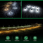 URAGO Super Bright Solar Lights Outdoor Waterproof-10 Pack, Dusk to Dawn Up to 12 Hrs Solar Powered Outdoor Pathway Garden Lights Auto On/Off, LED Landscape Lighting Decorative for Walkway Patio Yard