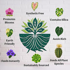 Organic Liquid Indoor Plant Food, Houseplant, Tropical & All-Purpose Indoor Plant Fertilizer, Organic Liquid Fertilizer 5-5-5 with Sea Kelp, 12oz Treats 75 Gallons
