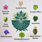 Organic Liquid Indoor Plant Food, Houseplant, Tropical & All-Purpose Indoor Plant Fertilizer, Organic Liquid Fertilizer 5-5-5 with Sea Kelp 1 Gallon Treats 800 Gallon of Water