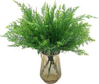 PASYOU Artificial Ferns Plants for Decoration, Fake Plastic Plant Greenery Grass Faux Fern Leaves Shrubs Stems for Outdoor Indoor Home Garden Party Office Wedding Christmas DIY Decor - 8 Pack