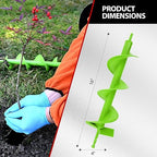 MAZING 16" x 4" Upgraded Spiral Auger Drill Bit for Planting, Heavy Duty Garden Auger Bit, Bulb Planter Tool for Post Hole Digger Plant Flower Bedding Digging