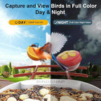 birdsnap® PAV-Bird Feeder with Camera,2K HD with 64GB Card, AI Identify Smart Bird House Cam Solar Panel,Live Stream,Motion Detection,Auto Record Video for Backyard Outdoors,Ideal Gift for Bird Lover