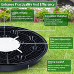4 Pack 16.5'' Self-Watering Fabric Pot Base - Auto-Irrigation System Plant Saucer for 10 Gallon Fabric Pot, Auto Watering Plant Water Tray Self Watering System for Indoor Greenhouse Grow Tent Garden