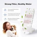 6 Pack Dog Water Fountain Filters, Filter Replacement for HOLAPAW 2.1Gal/8L Dog Water Bowl Dispenser, 6 Filters + 6 Sponges
