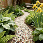 3/8 Inch Mixed Color Pebbles, Polished Decorative Gravel Colorful River Rock for Plants - for Succulent, Cactus, Fish Tank, Vase, Bird Bath, Garden Landscaping and Top Dressing-12LB