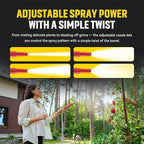 Stainless Steel Water Hose | Heavy Duty Metal Garden Hose with Nozzle | Kink Free, Anti Rust | Flexible and Lightweight Water Pipe for Gardening | Available in Different Sizes | HydroPro