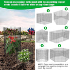 5 Pack Plant Protector from Animals, 13x12 inch Wire Plant Cages Mesh Plant Cage Garden Plant Protector, Sturdy Bunny Barricades Chicken Wire Cloche Plant Protectors for Keeping Bunny Animals Out