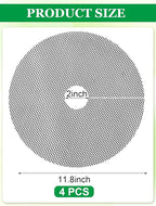 Augshy 11.8 Inch Plant Pot Grids, 4 PCS Plastic Cuttable Plant Pot Soil Covers Soil Digging Avoid from Animals Plant Protection for Flower Pots Indoor and Outdoor Garden Supplies