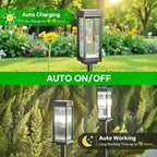 ELECLINK Solar Pathway Lights Outdoor, 8 Pack Upgraded Solar Lights Outdoor Waterproof, Bright Up to 15 Hrs Auto On/Off Garden Light for Yard Patio Lawn Path Walkway Driveway Outside Decor(Cool White)