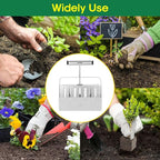 BlumWay Upgraded Soil Blocker, 8 Cell Seed Blocker 2 inch Quad Soil Block Maker Manual with 3 Types of Seed Pins,Hand-held Soil Blocking Tool for Seed Stater Tray Outdoor Plants