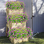 Grunyia 10 Bundles Artificial Fake Flowers, Faux Outdoor Plastic Plants UV Resistant Shrubs Outside Indoor Decorations (Purple-Eucalyptus)
