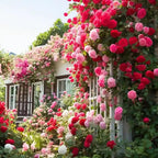 300+ Climbing Rose Seeds for Planting - Rare Mixed Climbing Rose Rosa Bush Vine Non-GMO Heirloom Seeds Climbing Flowers Outdoor Garden
