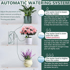 BYDOLL Plant Self-Watering Stakes Automatic Watering Terracotta Spikes for Indoor Outdoor Plants,Houseplant Insert Devices for Vacation use,Bonsai Drip Irrigation System (5 Pack)