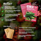 KVITER 100 Tam Jalapeno Pepper Seeds for Planting (Capsicum Annuum) – Mild Spice, Perfect Stuffer Peppers Heirloom Seed, 1000-1500 SHU Hot Jalapeno – Vegetable Seeds for Outdoor & Indoor Garden