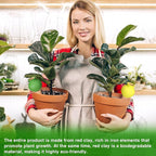 8Pcs Terracotta Self Watering Devices Premium Self Ceramic,Automatic Watering Water Seepage Device for Vacation Care,Garden/Office/Outdoor/Indoor Plant Decoration