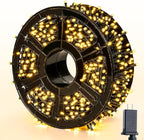 JMEXSUSS 229ft 700 LED Christmas Lights Outdoor, Christmas Tree Lights Plug in, 8 Modes Twinkle String Lights for Outside Indoor Wedding Ceiling Room Home Yard Patio Porch Xmas Decor, Warm White