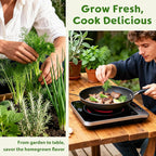 LUOJIBIE 8 Herb Indoor Garden Kit for Beginners, Complete Windowsill Growing Gifts Set, Mothers Day Gifts for Mom Women, Unique Christmas Birthday Gifts for Girls Boys Men Housewarming, Kitchen Decor