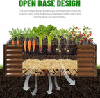 SnugNiture Galvanized Raised Garden Bed 4x4x2FT Outdoor Large Metal Planter Box Steel Kit for Planting Vegetables, Flowers