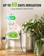 RAINPOINT WiFi Automatic Plant Waterer Indoor, Smart APP Control Drip Irrigation System for Houseplants, Anti-Siphon Vacation Watering Device with 2400mAh Rechargeable Battery (Up to 15 Pots)