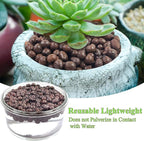 FANTIAN 2 lbs Clay Pebbles for Plants, 8-12 mm Leca Clay Balls for Indoor Plants, Orchid Potting Mixes, Hydroponic Growing, Aquaponics, Potted Top Dressing and Drainage