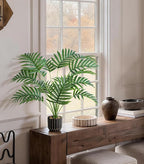 28" Artificial Areca Palm Plant Tall Fake Faux Plants Indoor Outdoor Tree for Living Room Home House Decoration