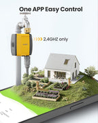 RAINPOINT WiFi Water Timer, Smart Hose Timer WiFi Irrigation Controller, Wireless Watering System Valve, APP & Voice Control, Weather-Based Automatic Rain Delay, Brass Inlet